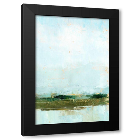 Wetland Horizon II Black Modern Wood Framed Art Print by Harper, Ethan