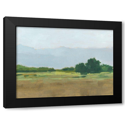 Viridian Shade I Black Modern Wood Framed Art Print with Double Matting by Harper, Ethan