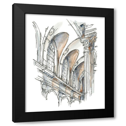 Plein Air Interior Study I Black Modern Wood Framed Art Print by Harper, Ethan