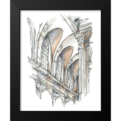 Plein Air Interior Study I Black Modern Wood Framed Art Print by Harper, Ethan