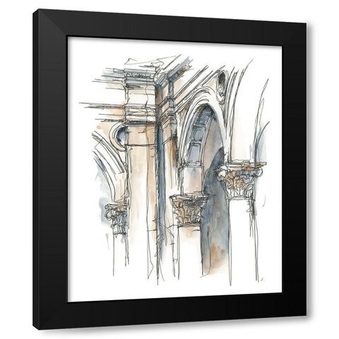 Plein Air Interior Study II Black Modern Wood Framed Art Print by Harper, Ethan