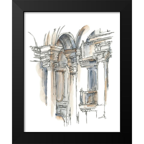 Plein Air Interior Study III Black Modern Wood Framed Art Print by Harper, Ethan