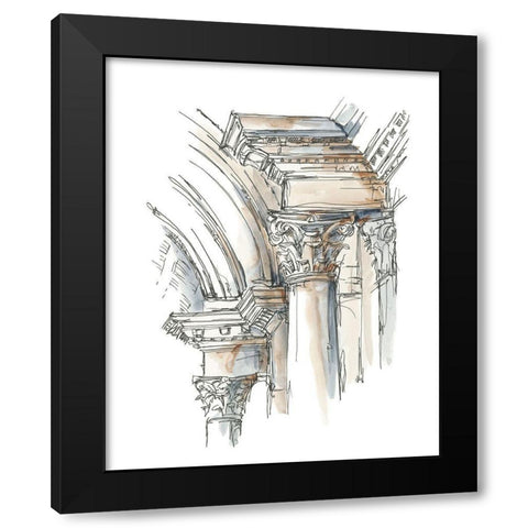 Plein Air Interior Study IV Black Modern Wood Framed Art Print by Harper, Ethan