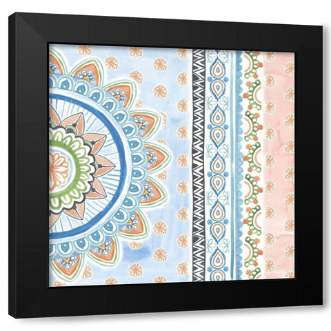 Bisect II Black Modern Wood Framed Art Print with Double Matting by Wang, Melissa