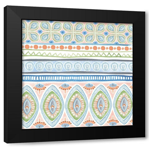 Bisect III Black Modern Wood Framed Art Print with Double Matting by Wang, Melissa