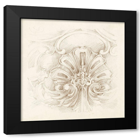 Architectural Accent II Black Modern Wood Framed Art Print by Harper, Ethan