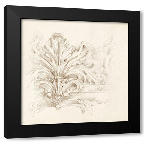 Architectural Accent IV Black Modern Wood Framed Art Print by Harper, Ethan