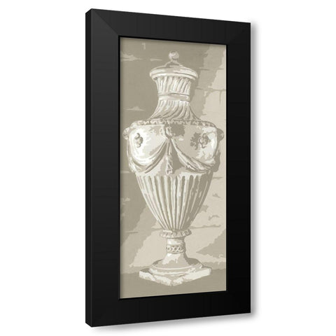 Graphic Urn I Black Modern Wood Framed Art Print by Harper, Ethan