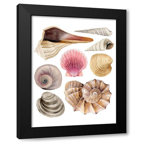 Sea Souvenirs I Black Modern Wood Framed Art Print by Popp, Grace