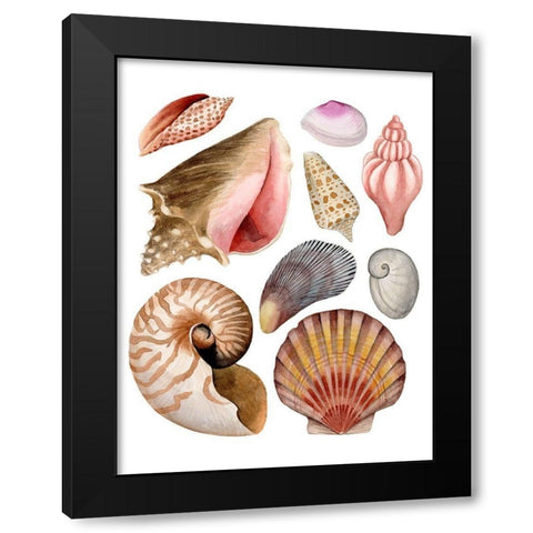Sea Souvenirs II Black Modern Wood Framed Art Print with Double Matting by Popp, Grace