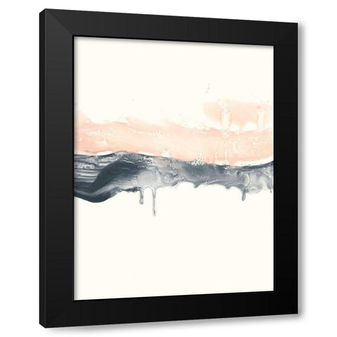 Blush Divide II Black Modern Wood Framed Art Print by Harper, Ethan