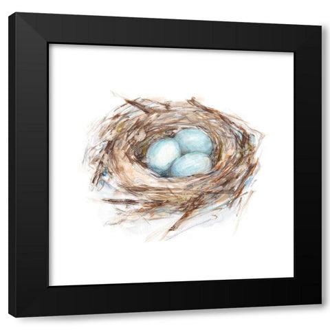 Bird Life I Black Modern Wood Framed Art Print by Harper, Ethan