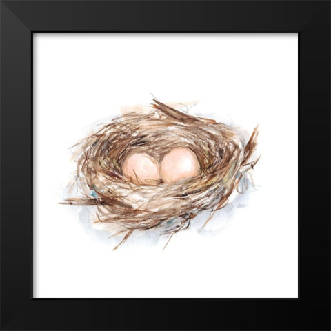 Bird Life II Black Modern Wood Framed Art Print by Harper, Ethan
