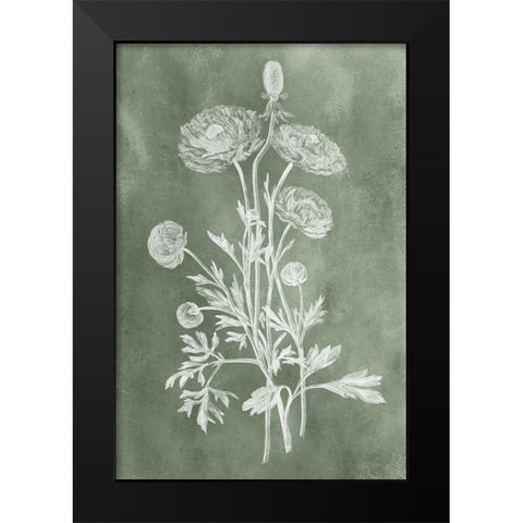 Sage Impressions I Black Modern Wood Framed Art Print by Vision Studio
