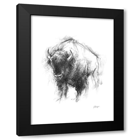 Western Animal Sketch I Black Modern Wood Framed Art Print by Harper, Ethan