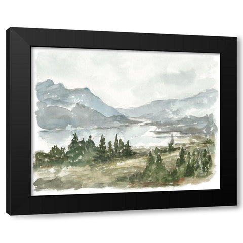 Overcast Reservoir I Black Modern Wood Framed Art Print by Harper, Ethan
