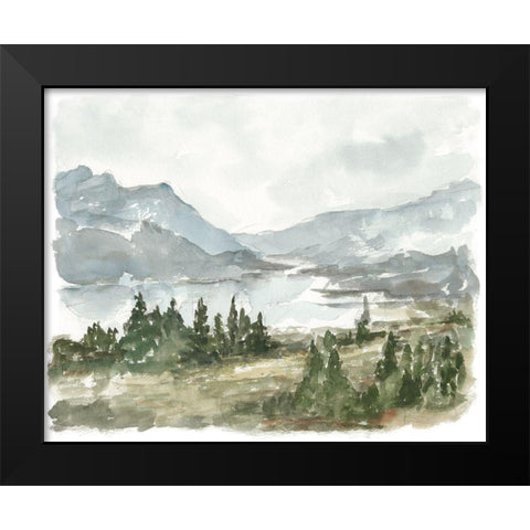 Overcast Reservoir I Black Modern Wood Framed Art Print by Harper, Ethan