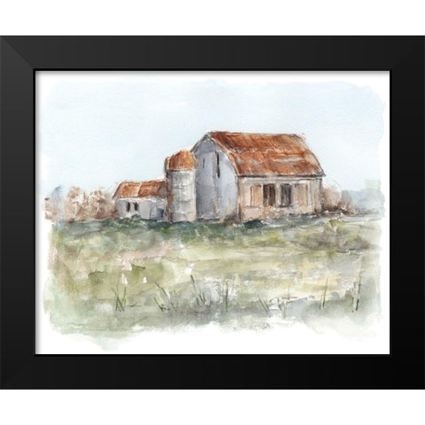 Tin Roof Barn I Black Modern Wood Framed Art Print by Harper, Ethan