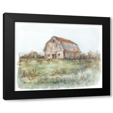 Tin Roof Barn II Black Modern Wood Framed Art Print by Harper, Ethan