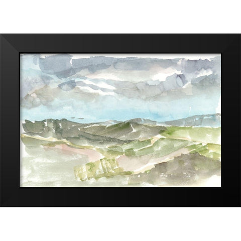 Valley Storm II Black Modern Wood Framed Art Print by Harper, Ethan