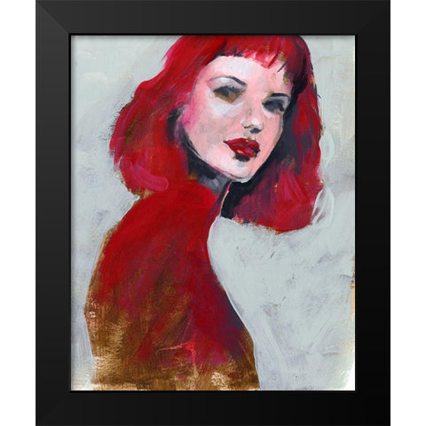 Fem Portrait I Black Modern Wood Framed Art Print by Parker, Jennifer Paxton