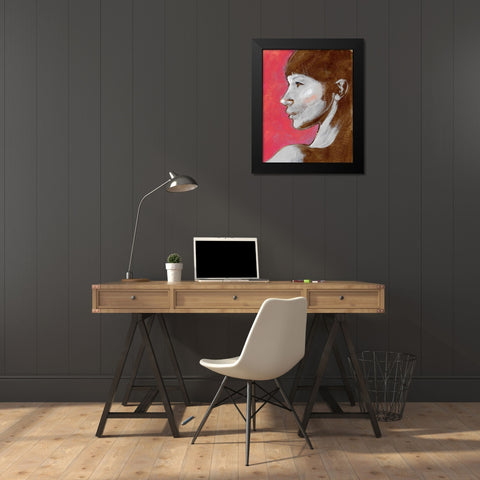 Fem Portrait II Black Modern Wood Framed Art Print by Parker, Jennifer Paxton