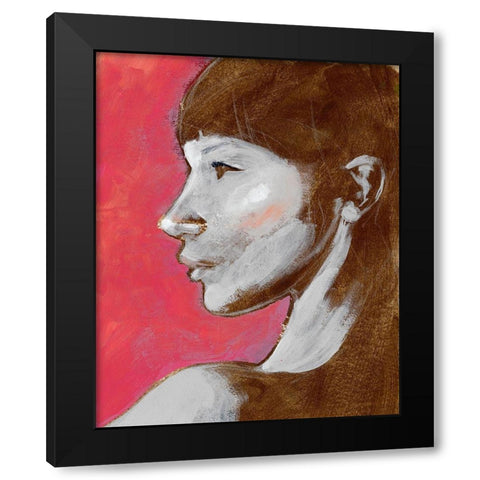Fem Portrait II Black Modern Wood Framed Art Print by Parker, Jennifer Paxton