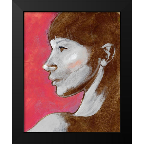 Fem Portrait II Black Modern Wood Framed Art Print by Parker, Jennifer Paxton