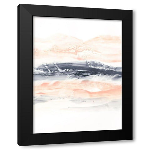 Blush Sunset II Black Modern Wood Framed Art Print by Harper, Ethan