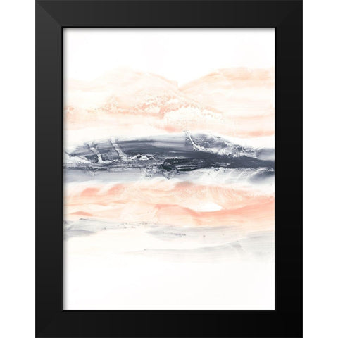Blush Sunset II Black Modern Wood Framed Art Print by Harper, Ethan