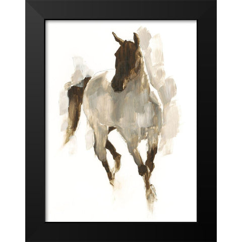 Custom Rustic Horse I Black Modern Wood Framed Art Print by Harper, Ethan