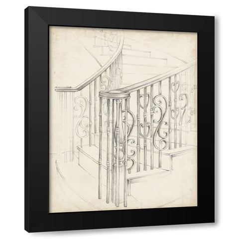 Iron Railing Design II Black Modern Wood Framed Art Print by Harper, Ethan