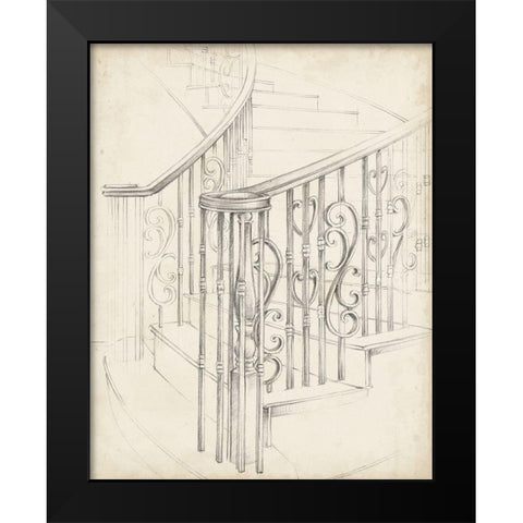 Iron Railing Design II Black Modern Wood Framed Art Print by Harper, Ethan