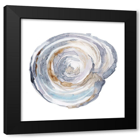 Watercolor Tree Ring III Black Modern Wood Framed Art Print by Harper, Ethan