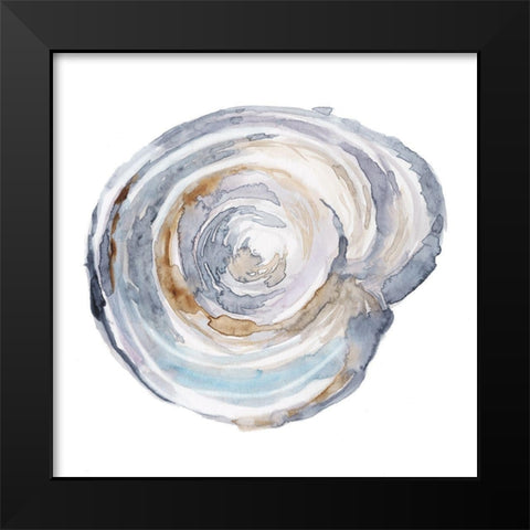 Watercolor Tree Ring III Black Modern Wood Framed Art Print by Harper, Ethan