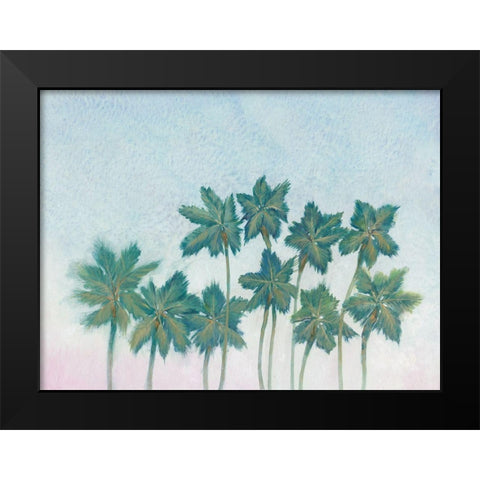 Palm Treeline I Black Modern Wood Framed Art Print by OToole, Tim