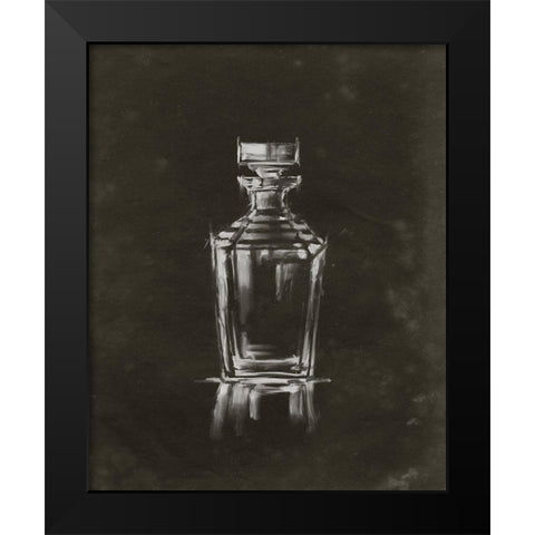 Crystal Barware IV Black Modern Wood Framed Art Print by Harper, Ethan