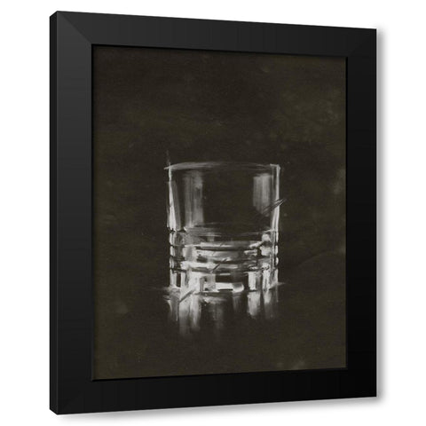 Crystal Barware V Black Modern Wood Framed Art Print by Harper, Ethan