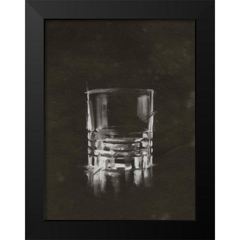 Crystal Barware V Black Modern Wood Framed Art Print by Harper, Ethan
