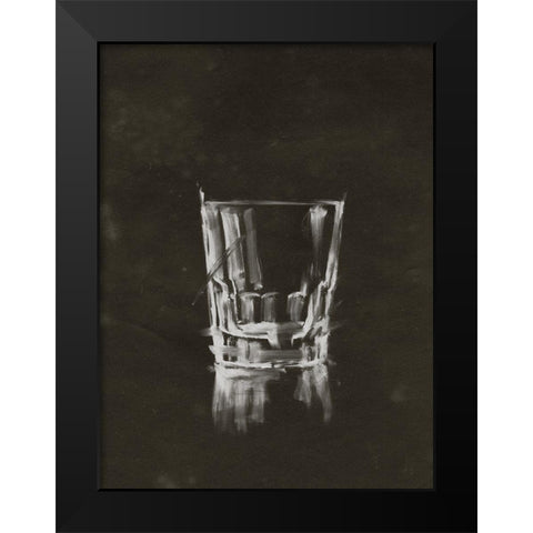 Crystal Barware VI Black Modern Wood Framed Art Print by Harper, Ethan