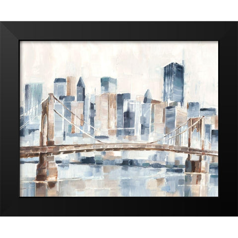 Blue Hour II Black Modern Wood Framed Art Print by Harper, Ethan
