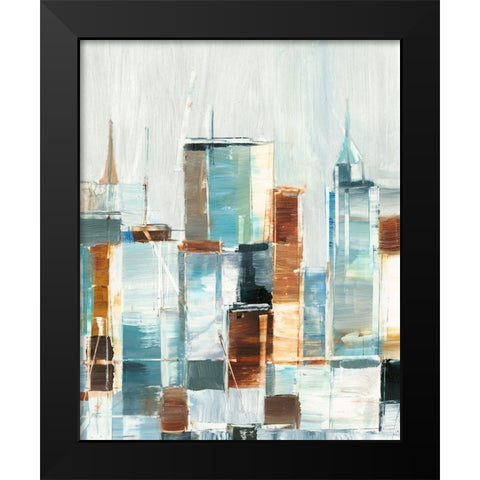 City Colors I Black Modern Wood Framed Art Print by Harper, Ethan