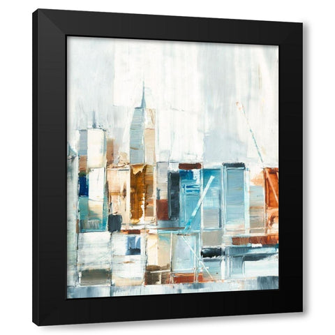 City Colors II Black Modern Wood Framed Art Print by Harper, Ethan