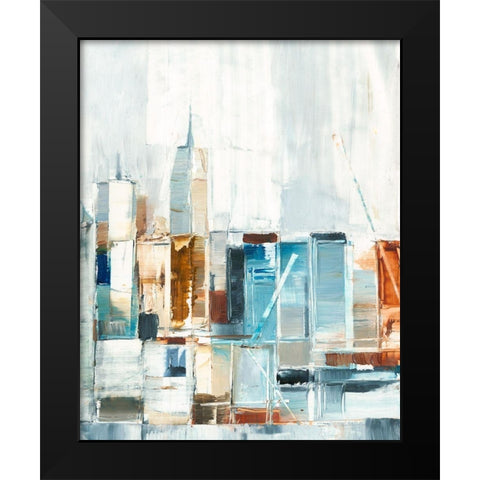 City Colors II Black Modern Wood Framed Art Print by Harper, Ethan