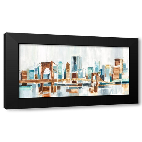 City Colors III Black Modern Wood Framed Art Print by Harper, Ethan