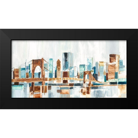 City Colors III Black Modern Wood Framed Art Print by Harper, Ethan