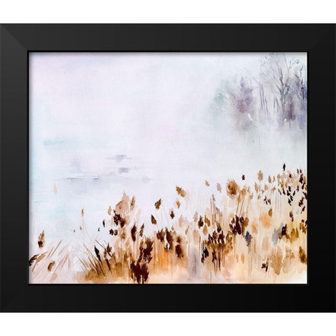 Sea Oats Mist II Black Modern Wood Framed Art Print by Parker, Jennifer Paxton