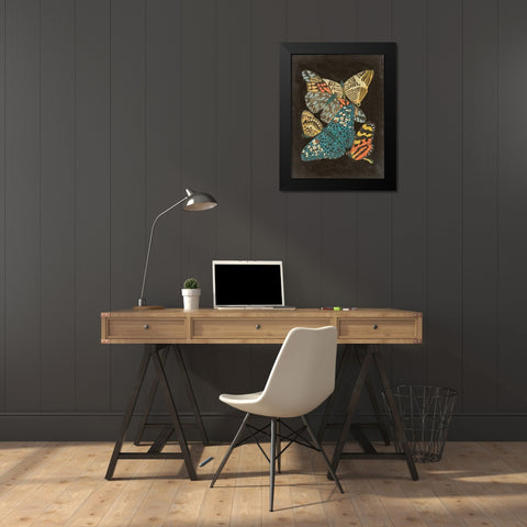 Winged Patterns II Black Modern Wood Framed Art Print by Seguy, Eugene