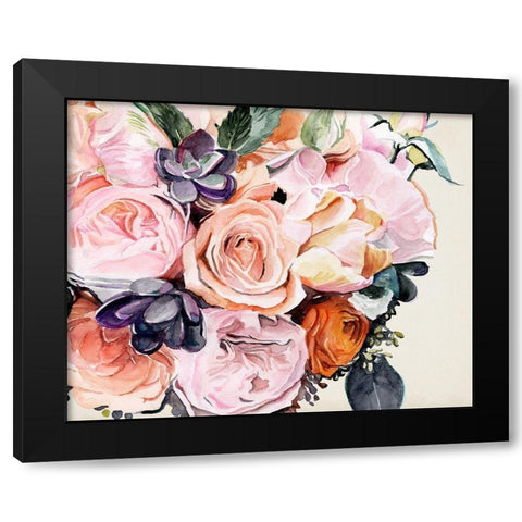 Autumn Bouquet I Black Modern Wood Framed Art Print by Parker, Jennifer Paxton