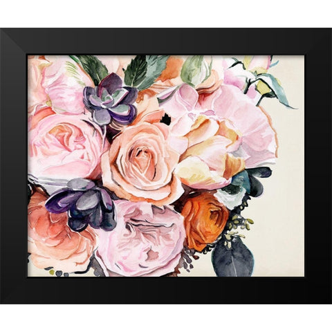 Autumn Bouquet I Black Modern Wood Framed Art Print by Parker, Jennifer Paxton